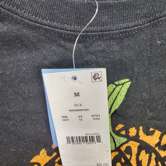 Womens Mighty Fine Black Leopard Print Pumpkin T Shirt Short Sleeve Halloween M - Picture 3 of 7